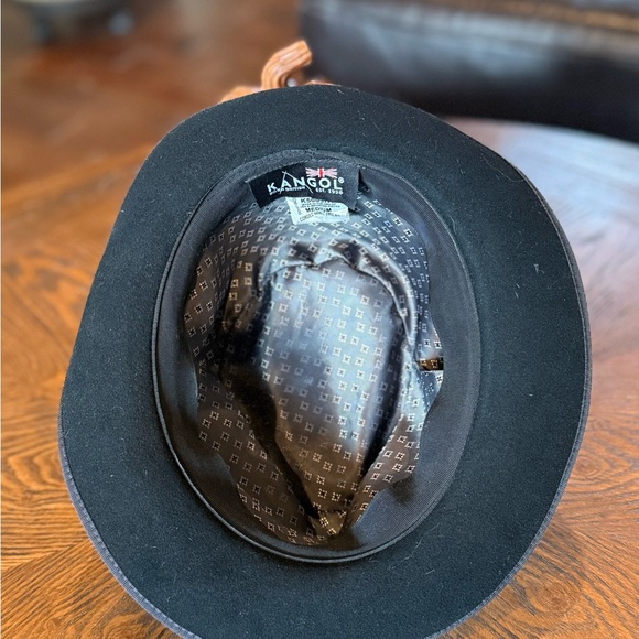 Black Kangol Fedora Hat - Picture 6 of 7
